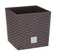 Prosper Plast Drts170l-440u 17 x 17 x 17 cm "Rato" Low Pot de fleurs - Marron foncé