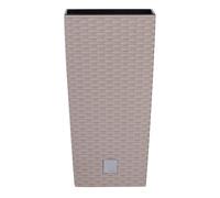 Prosper Plast Drts300-7529u 28.7 x 28.7 x 55 cm Rato carré Pot de Fleurs - Mocca (12 pièces)