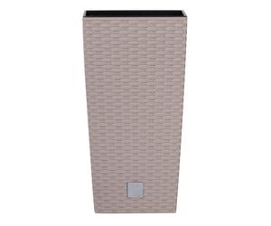 Prosper Plast Drts300-7529u 28.7 x 28.7 x 55 cm Rato carré Pot de Fleurs - Mocca (12 pièces)