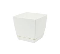 Prosper Plast Dukp135-s449 13.5 x 13.5 x 12.4 cm Lotex24 Coubi Pot de Fleurs - Blanc