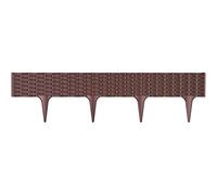 Prosper Plast Ibra-r222 390 x 18.65 cm Bordure de jardin - Marron (5 pièces)