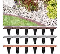 Prosper Plast Ipak1-r222 382.7 x 11.5 cm Plaska Pierre Palissade - Marron (12 pièces)