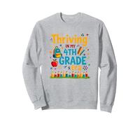 Prospérer à Mon époque de 4e année Sweatshirt, Unisexe pour Adultes, Gris Chiné, L