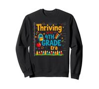 Prospérer à Mon époque de 4e année Sweatshirt, Unisexe pour Adultes, Noir, XL