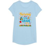 Prospérer à Mon époque de 4e année T-Shirt, Fille, Bleu Céleste, L