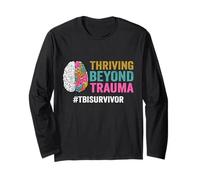 Prospérer au-delà du traumatisme TBI Traumatique Traumatique Traumatic Brain Traumatisme Survivor Manche Longue