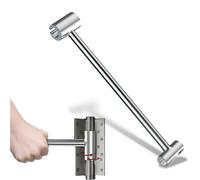 Prosperousk Door Hinge Adjustment Tool, Arhdcompuly Hinge Hole Adjustment Wrench, Double Headed Seam Adjustments Tool, Suitable for Doors From 0.31in to 0.98in (L)