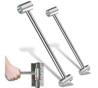 Prosperousk Door Hinge Adjustment Tool, Arhdcompuly Hinge Hole Adjustment Wrench, Double Headed Seam Adjustments Tool, Suitable for Doors From 0.31in to 0.98in (S+L)