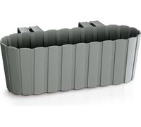 Prosperplast Jardinière de balcon 4,9L Boardee 38x21x13 cm - Gris de pierre