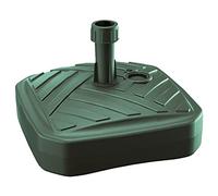 Prosperplast Base de parasol - Polyéthylène carré à rayures - 39 x 39 x 13 cm - Vert
