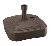 PROSPERPLAST Base de parasol polyéthylène carré tressé 39 x 39 x 13 cm chocolat