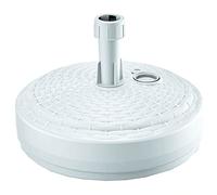 PROSPERPLAST Base de parasol polyéthylène rond tressé Ø 39 x 13 cm blanc