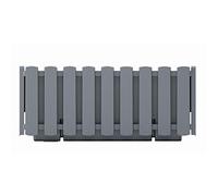 Prosperplast Boardee Fencycase Pot de Fleurs pour Balcon, Design Rustique, pour Utilisation en intérieur et extérieur (380 mm, Gris)