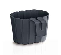 Prosperplast Pot de fleurs pour balcon Boardee Hook 1,4 L avec crochet Anthracite 144×212×130 mm