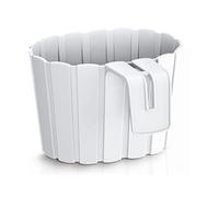 Prosperplast Boardee Hook 1,4L., Pot de fleurs pour balcon Blanc 144x212x130 mm