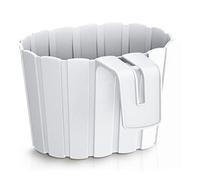 Prosperplast Boardee Hook 2,2L., Pot de fleurs pour balcon Blanc 194x212x130 mm
