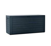PROSPERPLAST Boîte à jardin 280L plastique anthracite Woodebox 116 x 43,3 x 55 cm