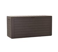 PROSPERPLAST Boîte à jardin 280L plastique ocre foncé Woodebox 116 x 43,3 x 55 cm