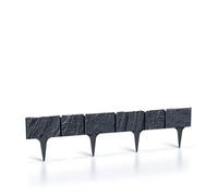 Prosperplast Bordure de pelouse « Stone » 3,9 m - En plastique flexible mat - Aspect pierre