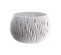 Prosperplast Bowl Sandy en Plastique avec réservoir de Couleur Blanche, 16,1 (Hauteur) x 23,8 (Profondeur) cm x 23,8 cm (largeur)