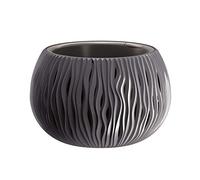 Prosperplast BOWL SANDY plastique BOWL AVEC réservoir en couleur Anthracite, 19,5 (hauteur) x 29 (largeur) x 29 (profondeur) cms