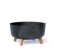 Prosperplast Pot de fleurs DGRL400LE en béton avec pieds 20,7 x Ø 38 cm Effect Gracia Anthracite
