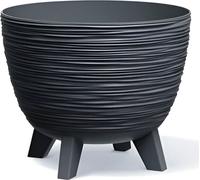Prosperplast Furu Pot de fleurs, coupe avec pieds, jardinière, résistant aux rayons UV Anthracite, ⌀ 236mm