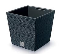 Prosperplast Furu Square DFS300-S433 Low Pot de Fleurs avec Insert - Couleur Anthracite