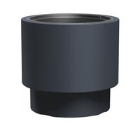 Prosperplast Heos pot de fleurs avec insert - anthracite, Ø395x370mm, 40L
