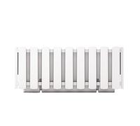 Prosperplast Jardinière de balcon Boardee 38 x 18 x 16 cm – Blanc