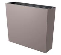 Prosperplast Jardinière pour Balcon Urbi Case, avec réservoir, Dimensions (mm) 580 x 180 x 498, Couleur Moka