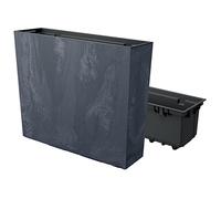 Prosperplast Jardinière pour Balcon URBI Case Beton Effect, avec réservoir, Dimensions (mm) 580 x 180 x 498, Couleur Anthracite