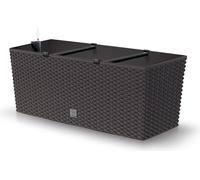 Prosperplast Jardinière Rato Case avec Système d'Irrigation - Marron - L 60 cm