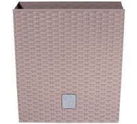 Prosperplast Jardinière "Rato Low" en optique rotin (mocca, 40,0 x 40,0 x 40,8 cm) - marchandise B Dommage de transport Cosmétique
