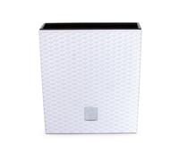 Prosperplast Jardinière Rato Low, en rotin tressé (blanc, 400x400x408)