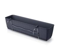 Prosperplast Jardinière suspendue RATOLLA 59x15x14 cm - Anthracite