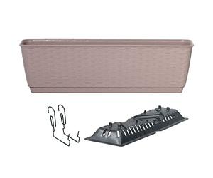 Prosperplast Jardinière suspendue RATOLLA 59x15x14 cm - Mocca
