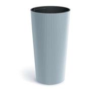 Prosperplast Lamia Slim Pot de Fleurs Rond avec réservoir intérieur Gris Clair, 30 x 30 x 57,5 cm pour Jardin, terrasse et Balcon