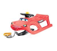 Prosperplast Luge voiture rouge avec un volant Zigi-Zet Control
