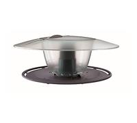 ProsperPlast Mangeoire à Canards BirdyFeed Round en Plastique Gris Pierre 29,4 (L) x 25,8 (l) x 12,2 (H) cm