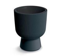 Prosperplast Milly Pot de fleurs design moderne cylindrique avec insert pour plantes, pour intérieur et extérieur, résistant au gel, à la chaleur et aux rayons UV, anthracite, diamètre 390 mm