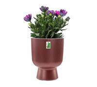 Prosperplast Milly Pot de fleurs design moderne en forme de cylindre avec insert pour plantes, pour l'intérieur et l'extérieur, résistant au gel, à la chaleur et aux rayons UV, Marsala, diamètre 239