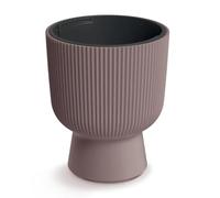 Prosperplast Milly Pot de fleurs moderne en forme de cylindre, résistant au gel, à la chaleur et aux UV, Marsala, 239 mm