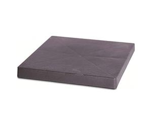 Prosperplast plate-forme mobile carrée en plastique avec 4 roues 29,2 x 29,2 x 4 cm en couleur anthracite