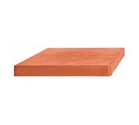 Prosperplast plateau mobile carré en plastique avec 4 roues 39 x 39 x 4,5 cm en couleur terracotta