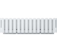 Prosperplast Porte-plantes de balcon BOARDEE FENCE blanc 58 cm