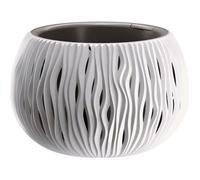 Prosperplast BOWL SANDY plastique BOWL AVEC réservoir en blanc, 19,5 (hauteur) x 29 (largeur) x 29 (profondeur) cms