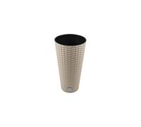 PROSPERPLAST Pot de Fleur Cache Pot rato Square Moment tubus 20 cm H x 38,1 Cappuccino Partie e Point 5