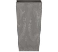 Prosperplast Pot haut Urbi 11,4 L effet carré avec réservoir gris clair 37,5×19,5×19,5 cm