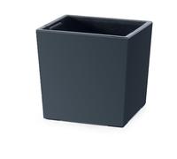 Prosperplast Pot de fleurs 2 en 1 avec seau intérieur – Plastique carré 24×24×23,5 cm Anthracite